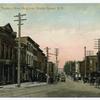 Richmond Terrace, Staten Island, N.Y.  [shops, people, trolley, horse and carriage]