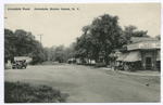 Annadale Road, Annadale, Staten Island, N.Y  wide road with shops -- Taub's Pharmacy on corner next door to the Atlantic & Pacific, i.e. the