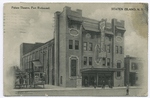 Palace Theatre, Port Richmond  [ext. with ad billboards and marquee]