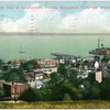 Bird'sEye View of Tompkinsville showing Government Anchorage, Staten Island