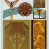Libellules, fer à dorer; papillon, paon, hippocampes et libellule, bijoux; paons, fer à dorer; chèvres, bordure