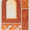 Têtes de chèvres, semis. Flamant, plaque cuivre fondu. Martins-pêcheurs, libellules, roseaux et nénuphars, encadrement de miroir cuivre repoussé. Lapins et muguet, frise.