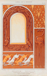 Têtes de chèvres, semis. Flamant, plaque cuivre fondu. Martins-pêcheurs, libellules, roseaux et nénuphars, encadrement de miroir cuivre repoussé. Lapins et muguet, frise.