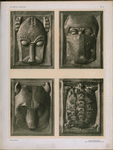 Compositions exotiques en cuivre repoussé.