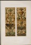 Paris : Galerie d'Apollon au Louvre : panneaux peints d'après J. Bérain, XVIIme siècle