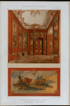 Château de Bruchsal (Bade) : salle Watteau, XVIIIe siècle