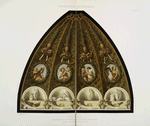 Parme : décoration de voûte au couvent de St. Paul, peinte par le Corrège en 1518