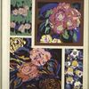 Four floral motifs