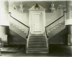 Stairway from the Hubon house, 48-50 Charter Street, Salem, built about 1772. Now in the museum of the Essex Institute.