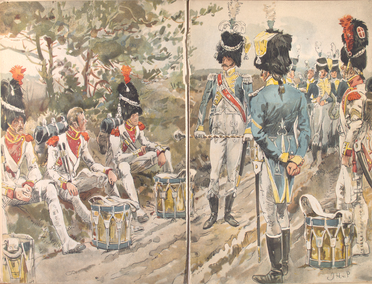 La Prusse : Régulateur mural - Cadeau des officiers du régiment de