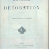 Recueil de cent planches de décoration, [Title page]