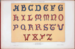 Alphabet du temps de l'Abbé Suger, tiré du cabinet de M. Debret