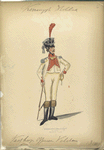 Koningrijk Holland. Vast (?) korps Officier Velden