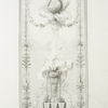 Cupid standing on a globe