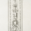 Female figure holding torches and standing on a globe