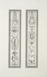 Two panels with grotesque ornamentaton