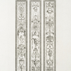 Three panels with grotesque ornamentation