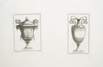 Two ornate vases adorned with snakes