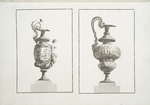 Two vases decorated with figures