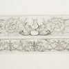 Two panels of grotesque ornamentation