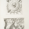 Lion-headed shield; lion and arms and armor