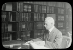 Library for the Blind, Alfred Zaiss, Salesman of paper and twine, lost sight at 17, reading in room 116, June 1914