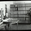 Library for the Blind, New York Institute for the Blind Loan Collection, supplied by N.Y.P.L., May 1926, showing men reading