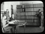 Library for the Blind, New York Institute for the Blind Loan Collection, supplied by N.Y.P.L., May 1926, showing men reading