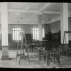 Melrose Branch, general reading room showing newspaper racks with no newspapers, Jan. 1914.