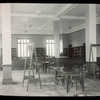 Melrose Branch, general reading room showing newspaper racks with no newspapers, Jan. 1914