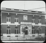 Morrisania Branch, exterior view showing entrance, Aug. 31, 1910.