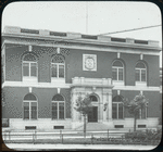 Morrisania Branch, exterior view showing entrance, Aug. 31, 1910