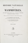 Histoire naturelle des mammiferes, avec des figures originales, coloriees, dessinees d'apres des animaux vivans...