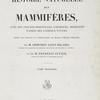 Histoire naturelle des mammifères, avec des figures originales, coloriées, dessinées d'après des animaux vivans...