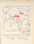 Map showing the distribution of the Blood Partridges