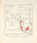 Map showing the distribution of the Argus Pheasants