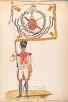 Bataafsche Republiek. Vaandeldrager Garde [Rood...]. 1805