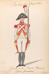 Bataafsche Republiek. Garde van der Rood [...] . Garde Grenadier. 1805