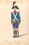 Bataafsche Republiek.  Garde van der Rood[...], Garde Artillerie. 1805