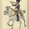 Bataafsche Republiek. Trompetter der Garde Dragonder (Garde van der Rood P.., klein tenue). 1805