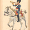 Bataafsche Republiek. Trompetter der Garde Dragonder (Garde van der Rood P.., klein tenue). 1805