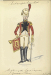 Bataafsche Republiek. Trompetter Garde Dragonder (Grenadier te Paard). 1805
