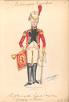 Bataafsche Republiek. Trompetter Garde Dragonder (Grenadier te Paard). 1805