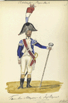 Bataafsche Republiek. Tamboer- Majoor te Infanterie Regiment. 1805