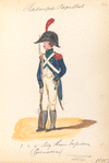 Bataafsche Republiek. 3-e en 4-e Reg. Infanterie (Grenadier). 1805