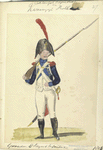 Bataafsche Republiek en Koninklijk Holland.  Grenadier 6-e Regiment Infanterie. 1805