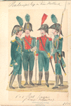 Bataafsche Republiek en Koninklijk Holland. 1 en 2 Bat. Jagers (light Infanterie). 1805