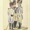 Bataafsche Republiek en Koninklijk Holland.  1 en 2 Regiment L... Dragonder. 1805