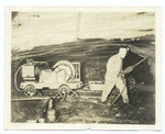 Miner with compressed air drilling tool