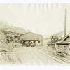 Surface buildings and tracks of a coal mine